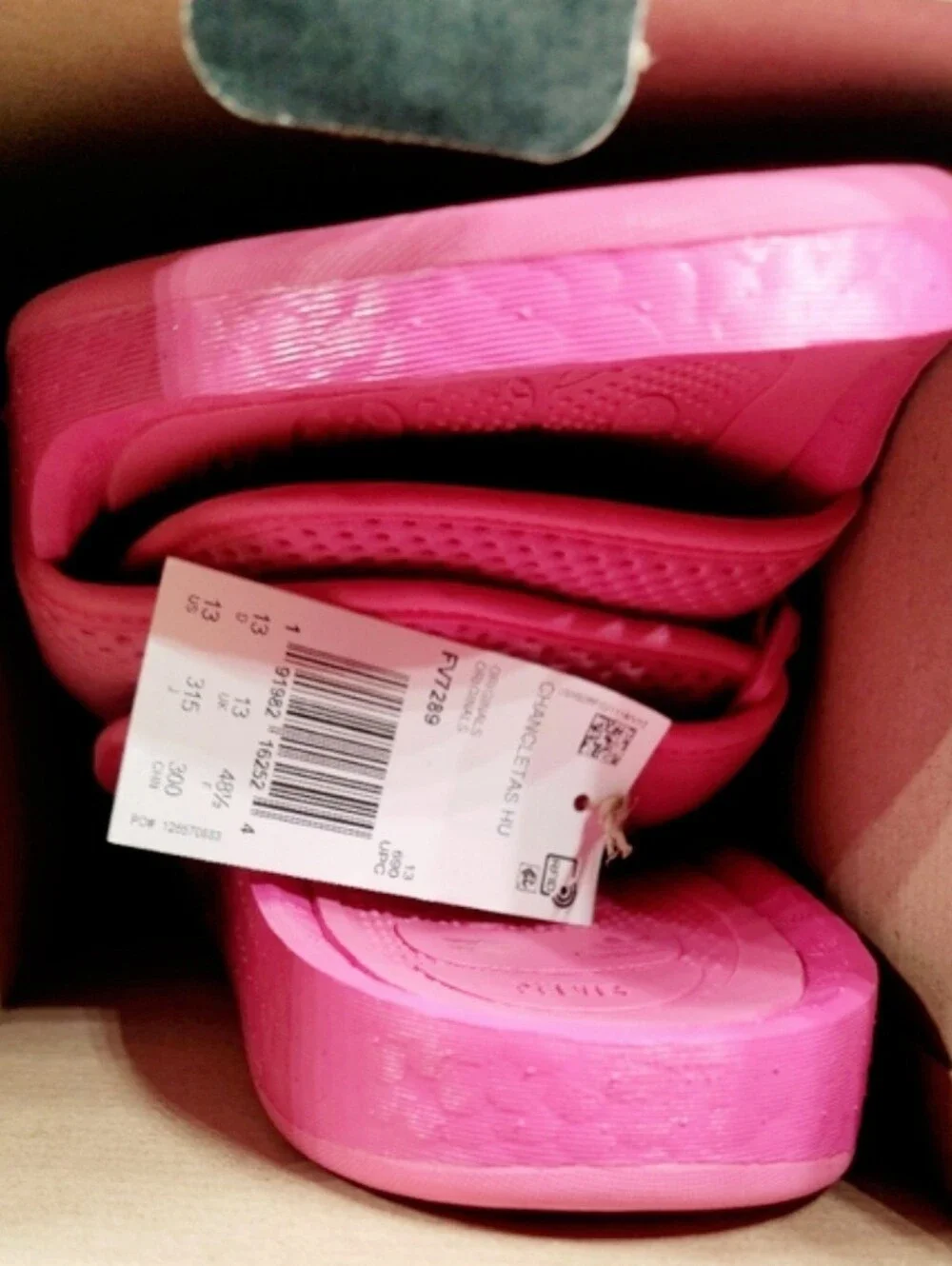 Adidas Boost x Pharrel HU Chancletas Slides Sz 10 Men Lot Of 2 NIB Pink/Yellow